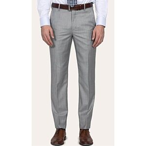 J.M. Haggar Mens Lite Gray Premium Stretch Slim Fit Luxury Comfort NWT